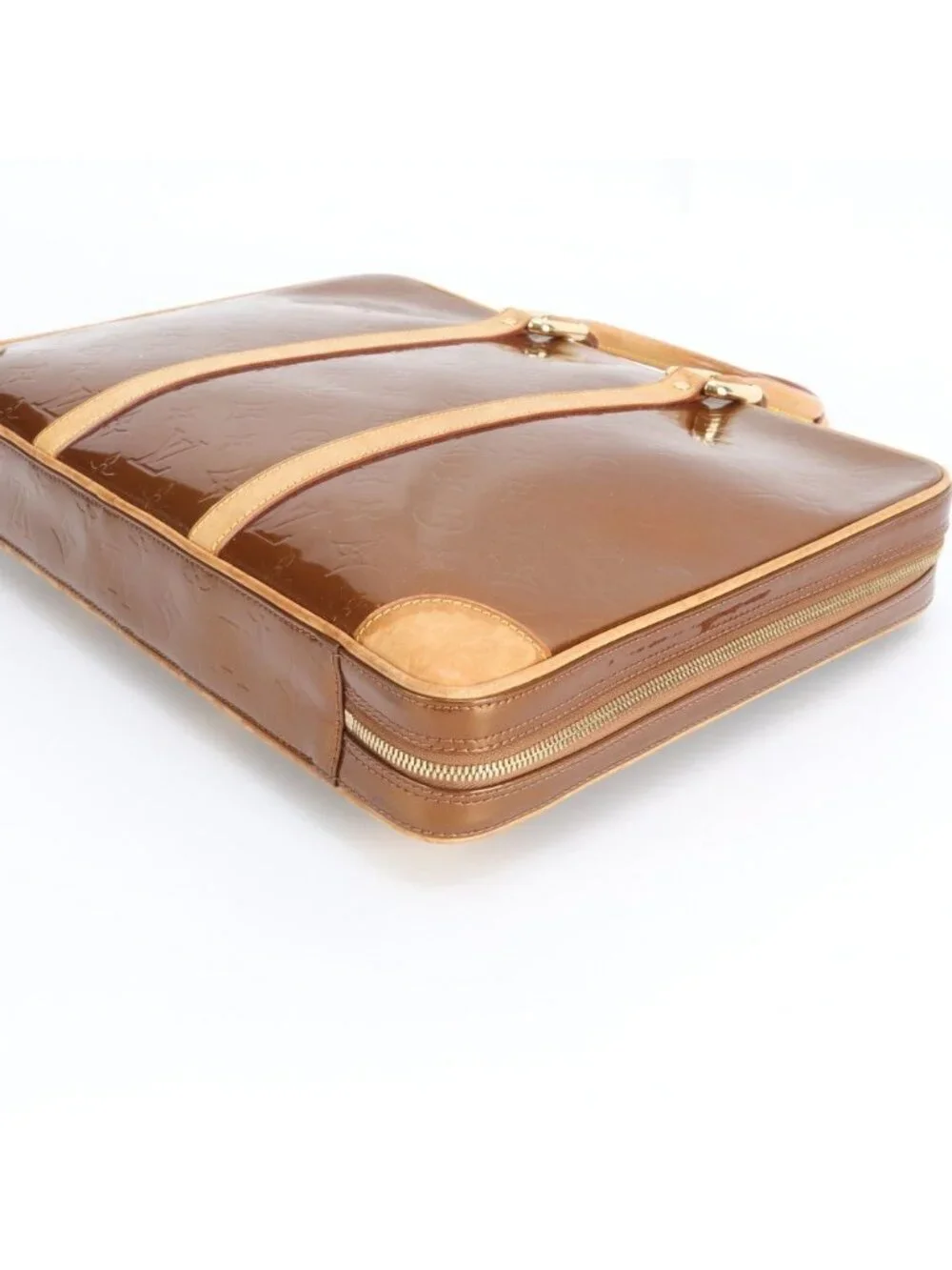 Louis Vuitton Monogram Vernis Van Damme Leather Business Document Briefcase